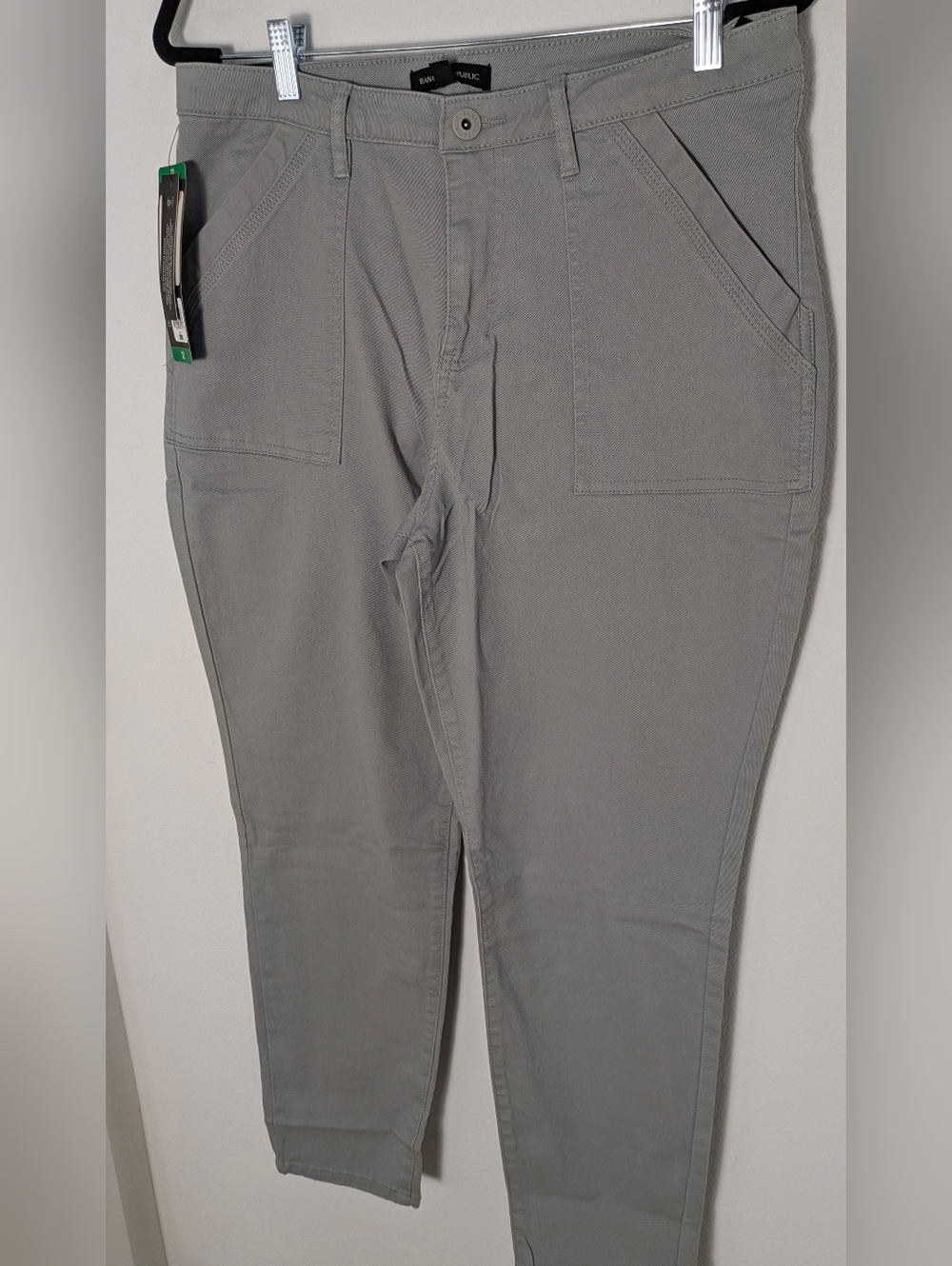 NEW! Women’s Banana Republic High Rise Twill Pants - Gray Size 12 Casual - Picture 4 of 13